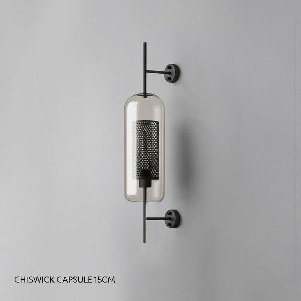 Chiswick Glass Shade Brass Fitting Wall Light