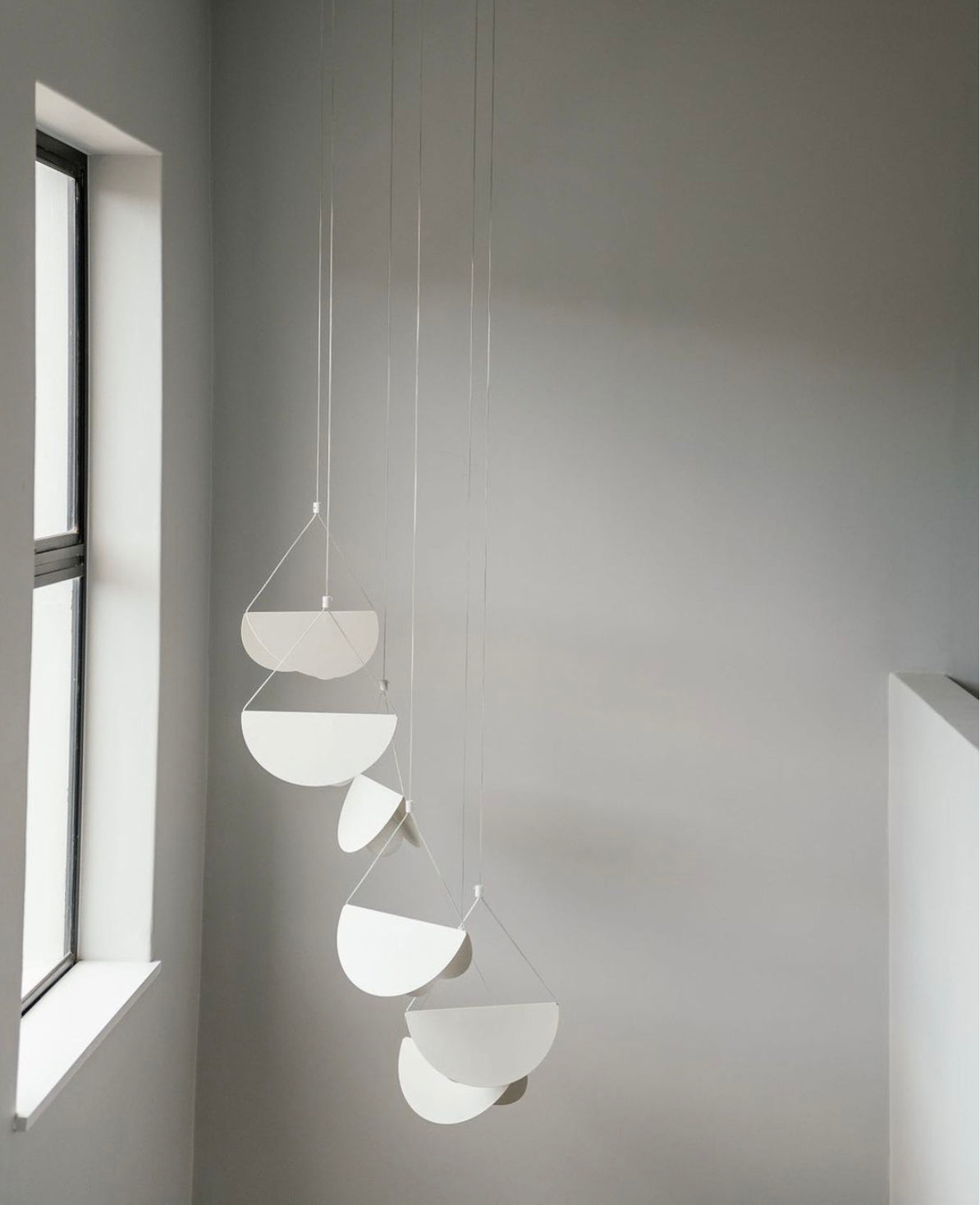 White Glider Minimalist Line Pendant Light