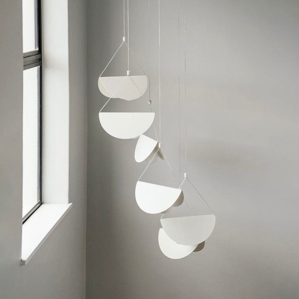 White Glider Minimalist Line Pendant Light