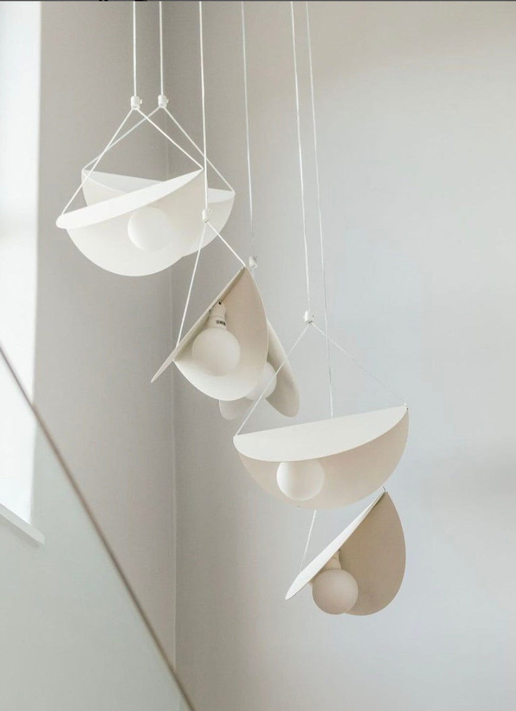 White Glider Minimalist Line Pendant Light