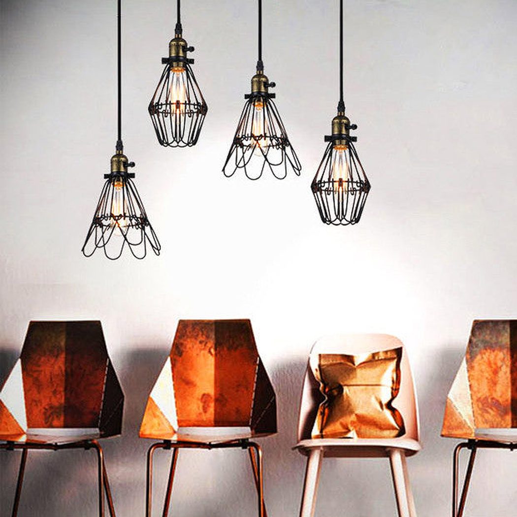 Kaye Wire Cage Industrial Retro Pendant Light