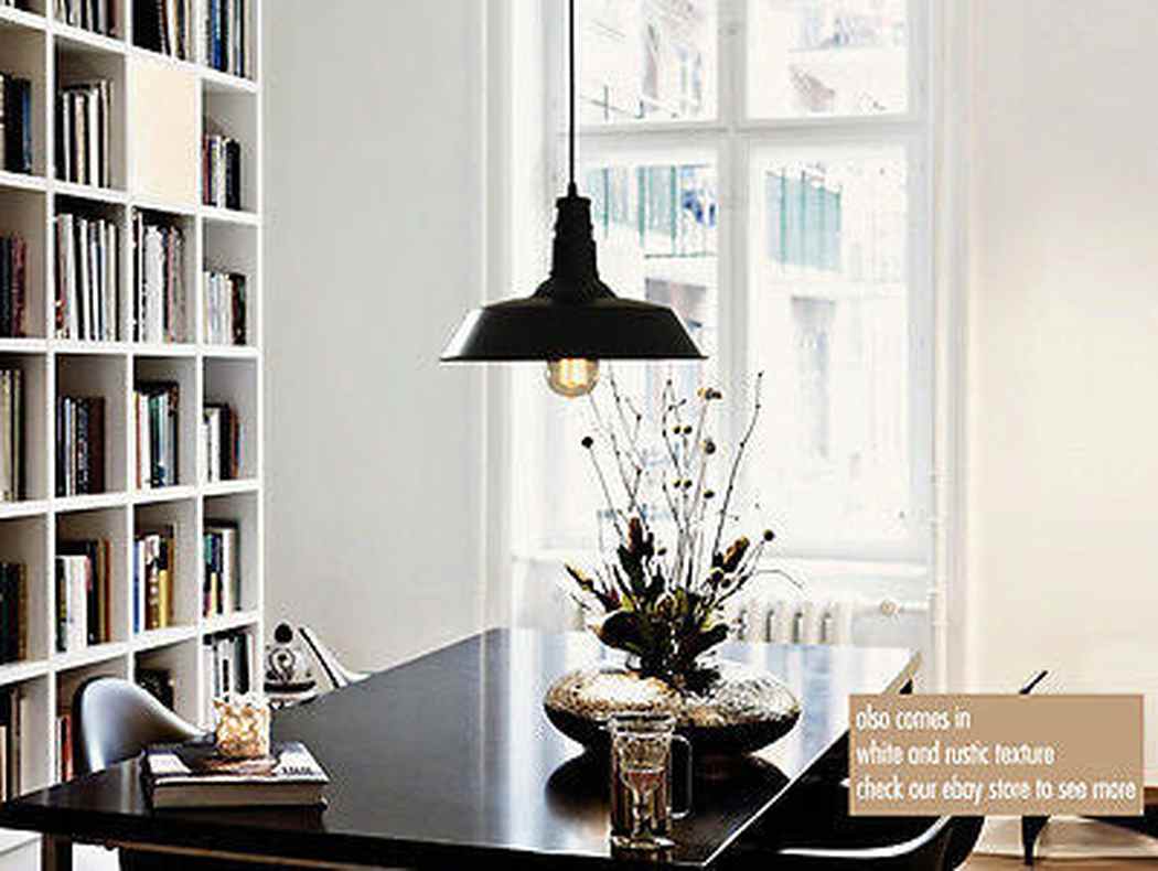 Vintage Industrial Pendant Light Black