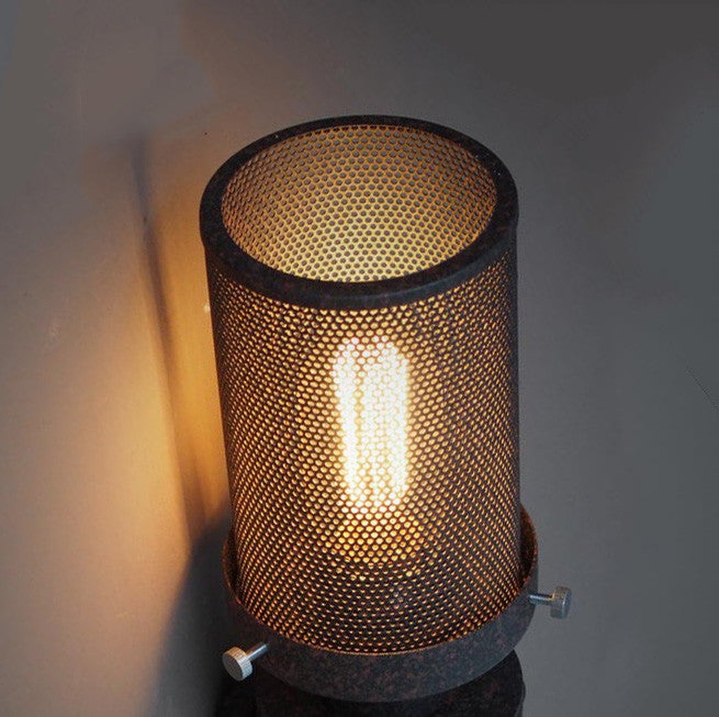 Mesh Iron Pipe Industrial Retro Wall Light Sconce