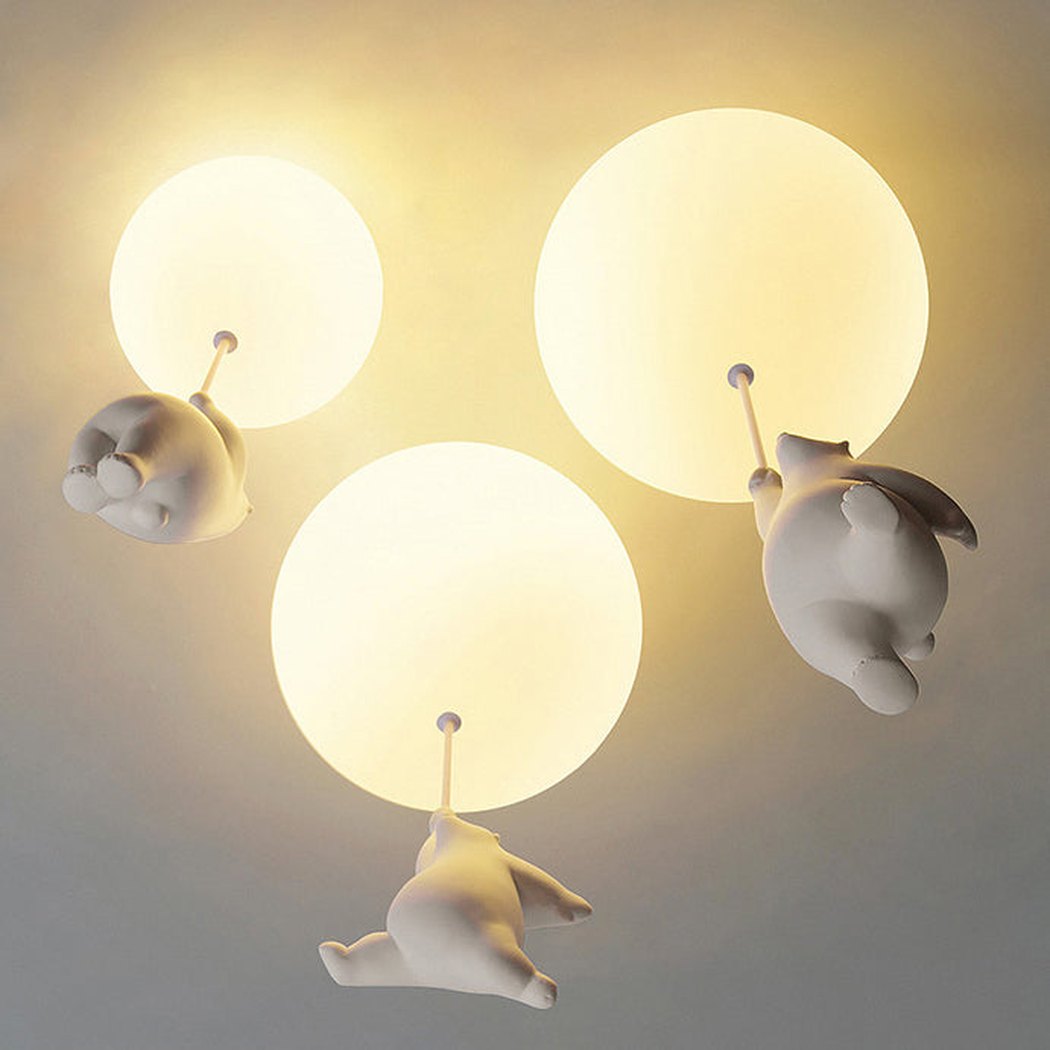 The Flying Bears Children Nursery Ceiling Light