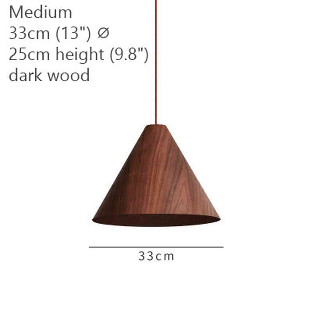 Geppetto Wooden Cone Pendant Light