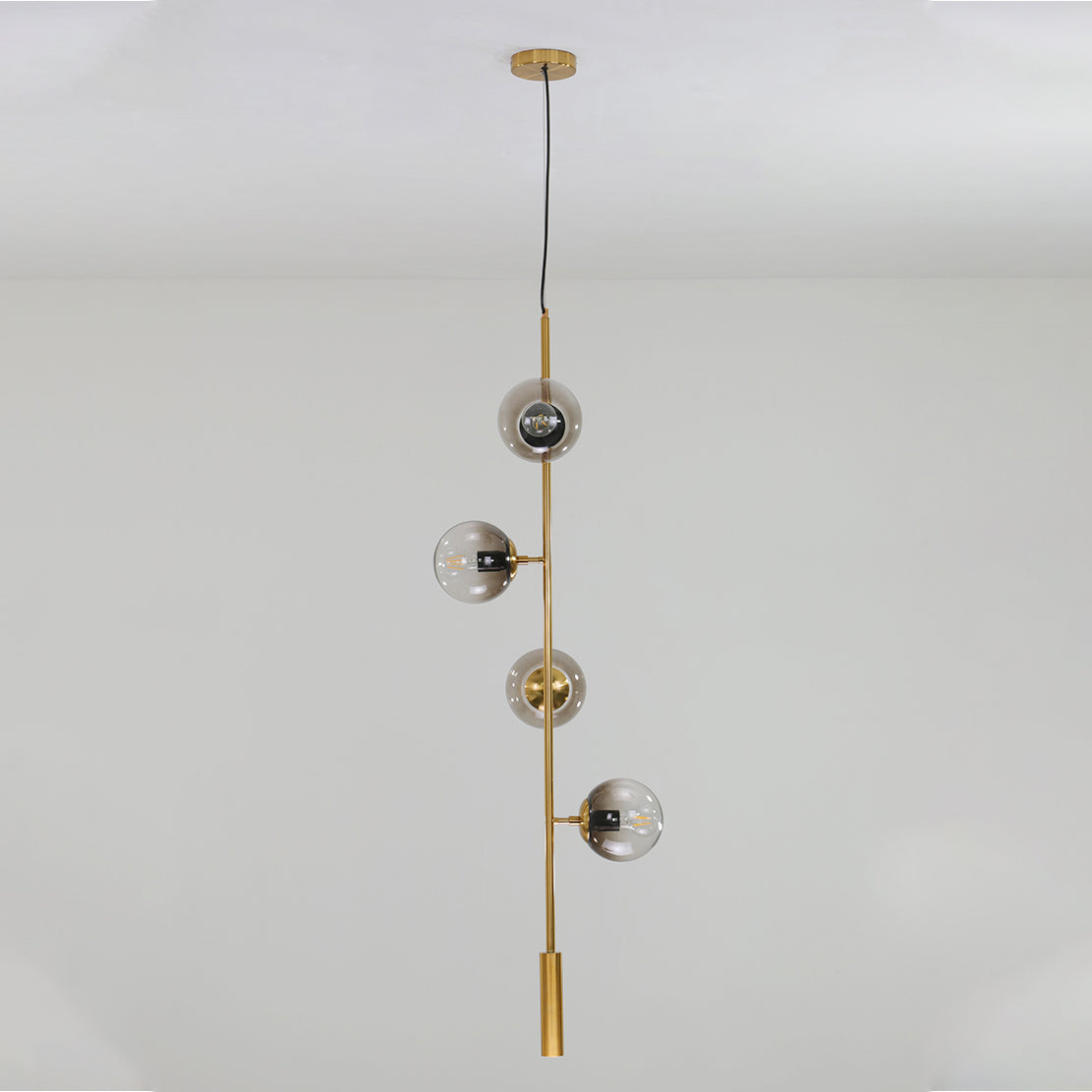 Olive Tree Branch Line Chandelier vertical off