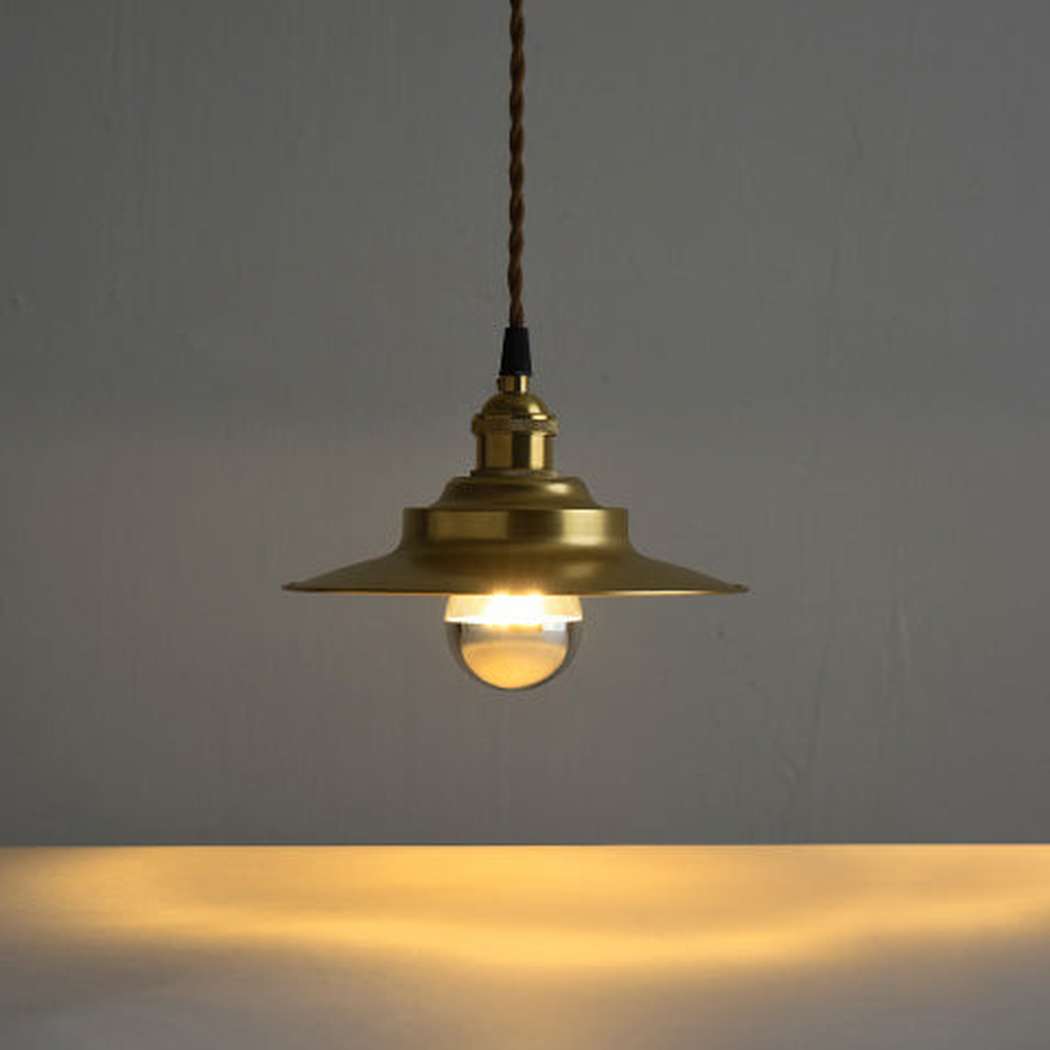 Cedric gold industrial pendant light
