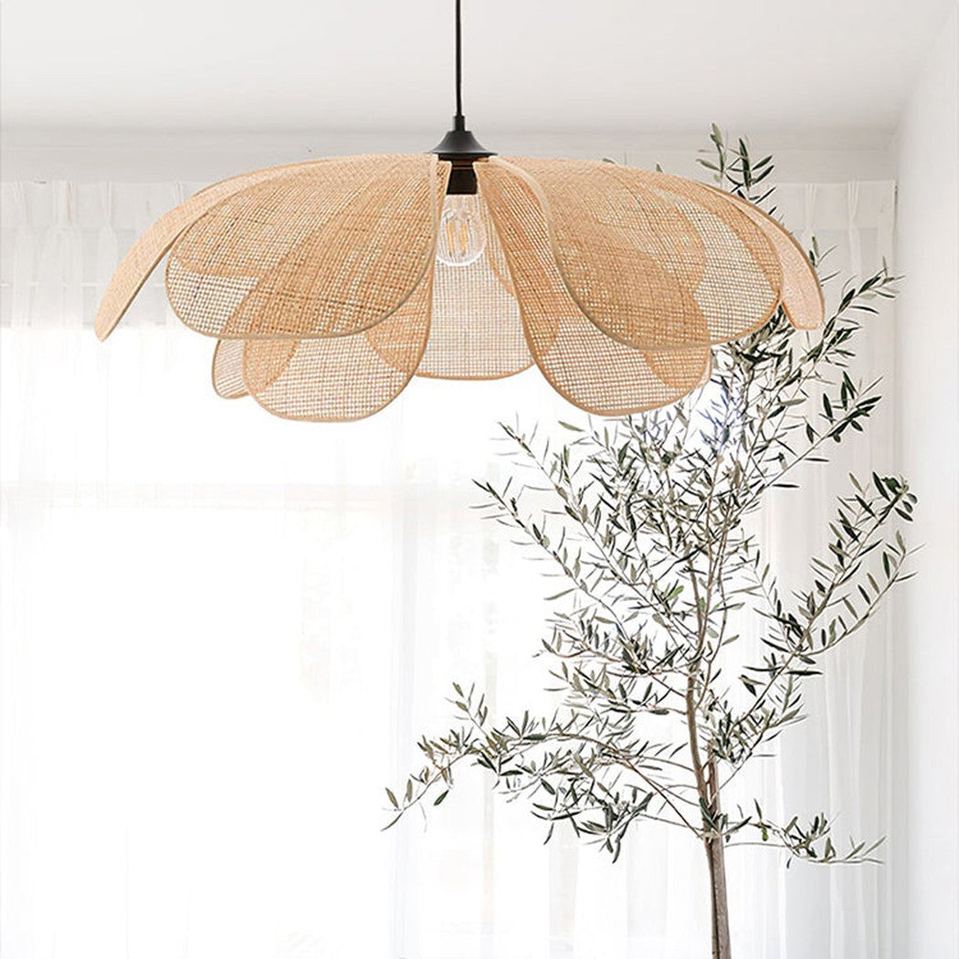 Cefalu Rattan Petals Floral Pendant Light lifestyle image