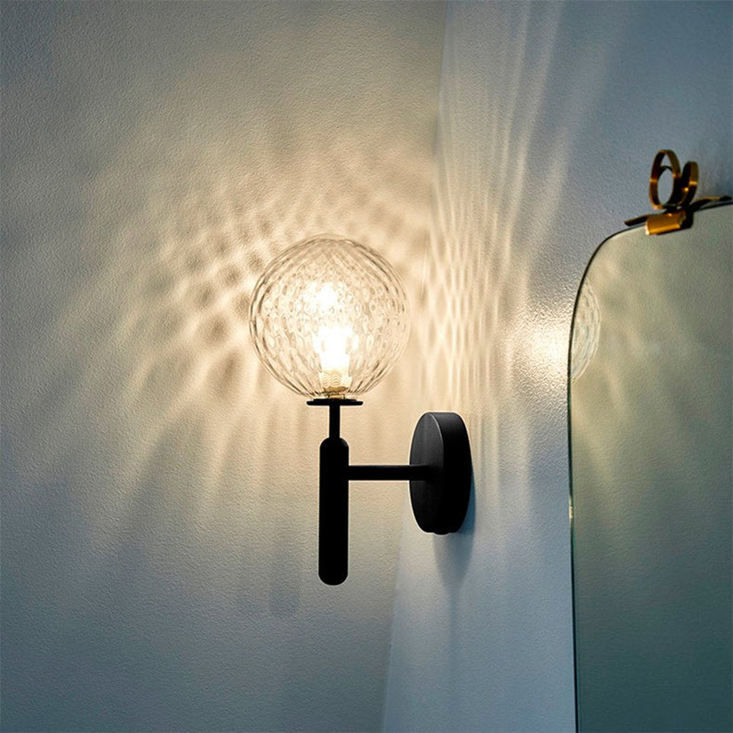 Nostra Minimalist Line Glass Globe Wall Light