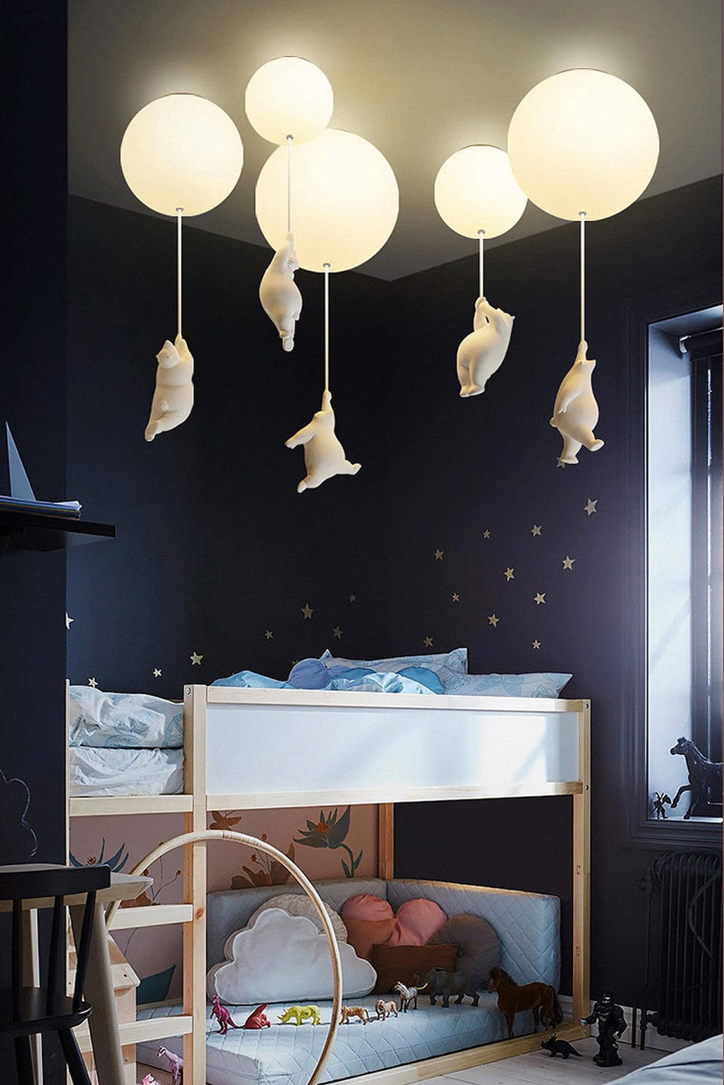 The Flying Bears Children Nursery Ceiling Light