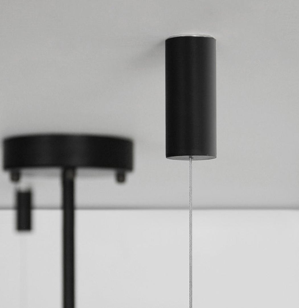 Carmen multi lamp glass pendant light chandelier ceiling attachment details