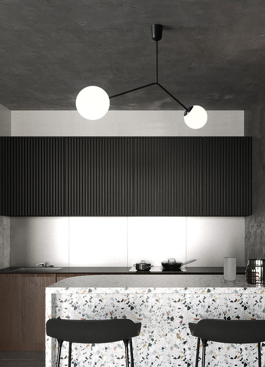 Yuli Minimalist Line Kitchen Island Pendant Light
