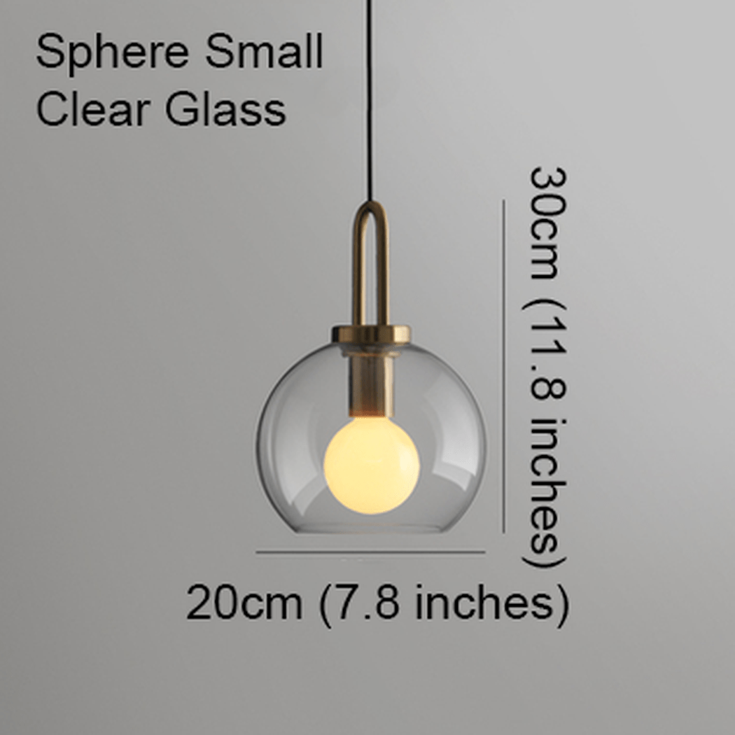 Yayoi Glass Globe Brass Fitting Pendant Light