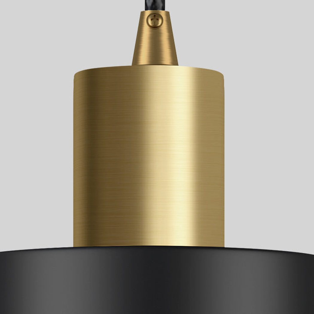 Raffles two tone black and brass pendant light