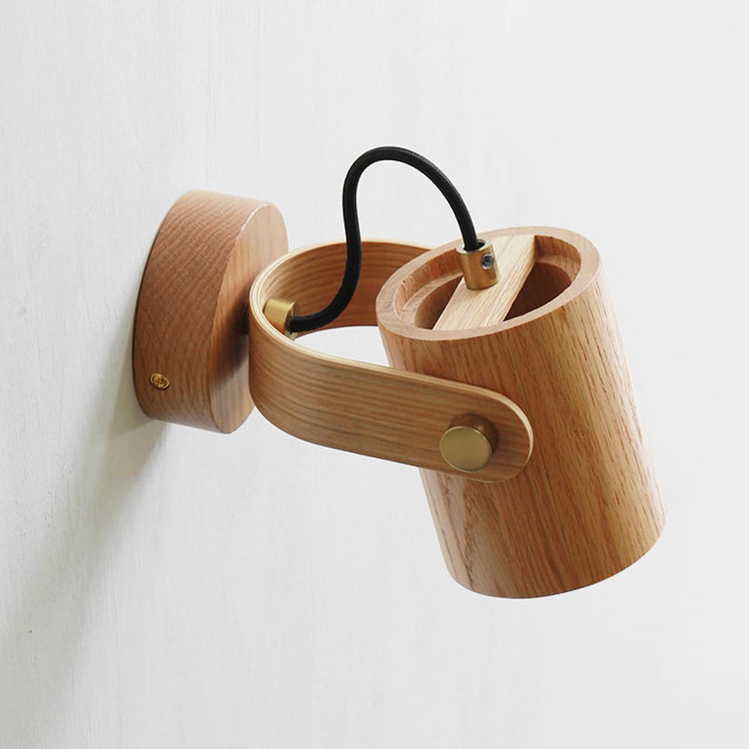Umea Wooden Spotlight Wall Light / Ceiling Light