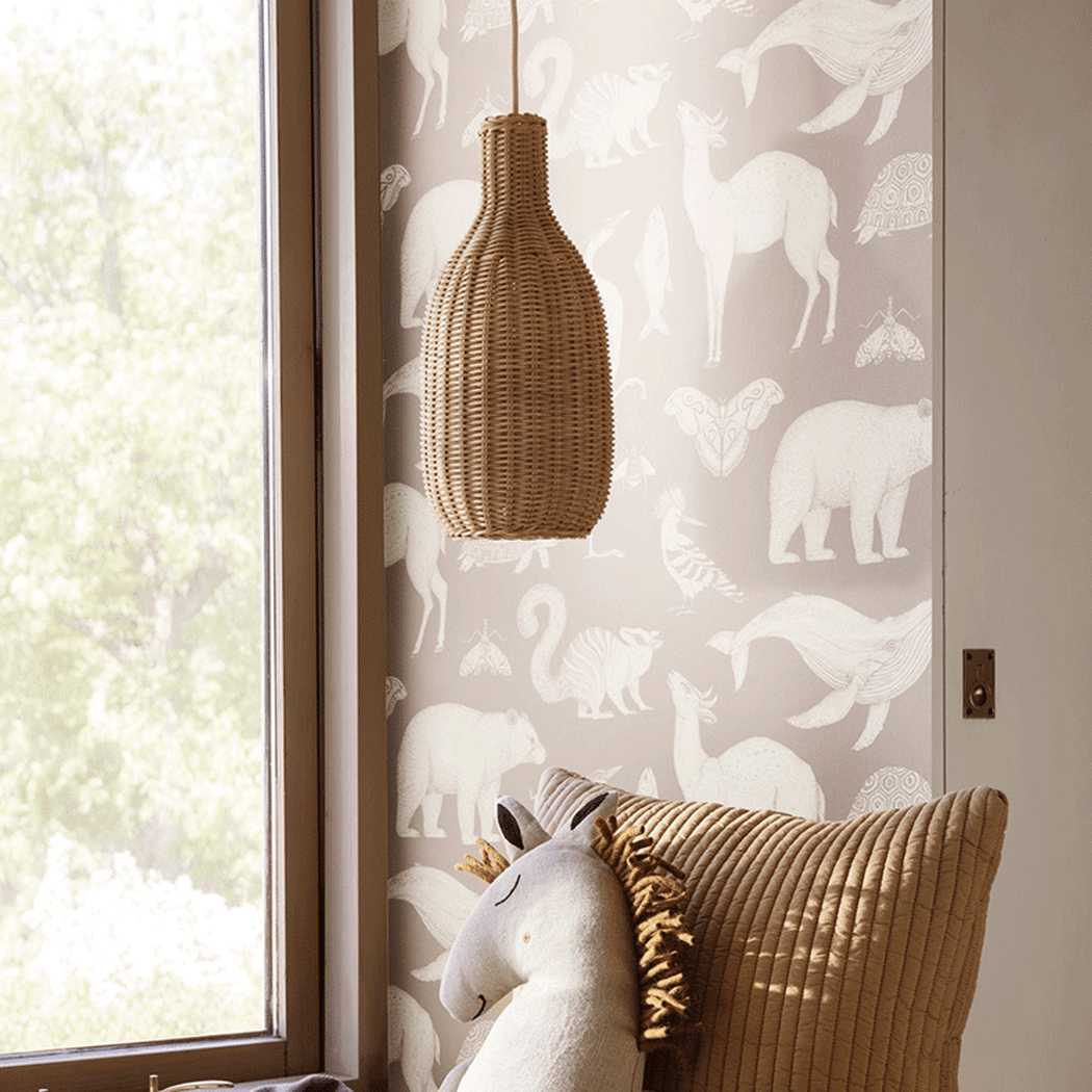Finns Rattan bamboo weave pendant light