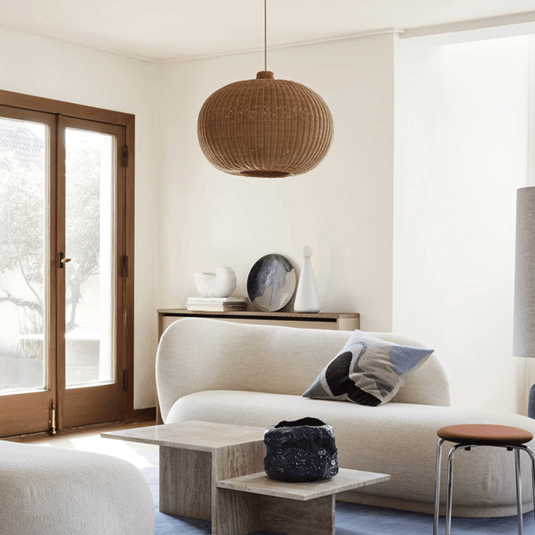 Finns Rattan bamboo weave pendant light