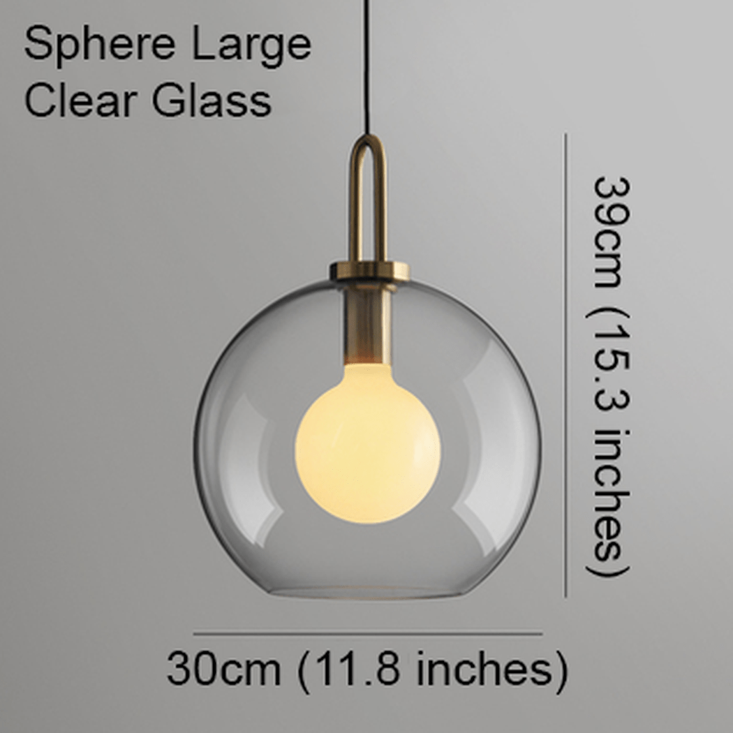 Yayoi Glass Globe Brass Fitting Pendant Light