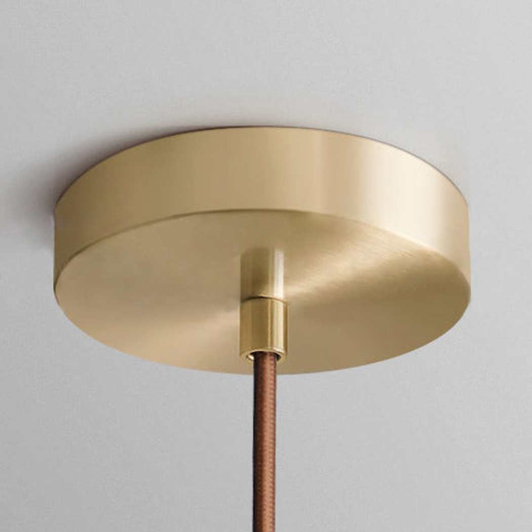 Kato wooden shade japandi pendant light ceiling rose