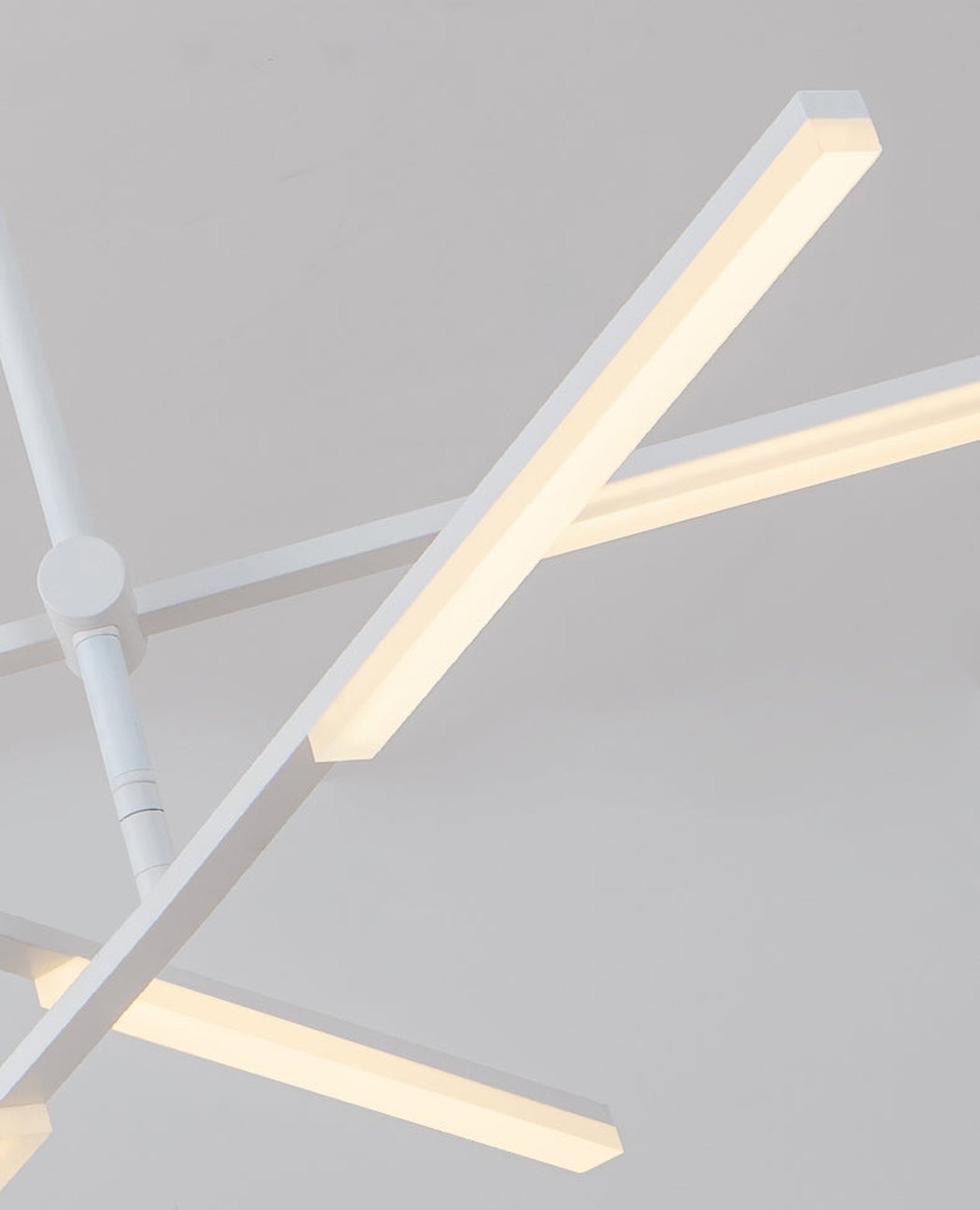 Faro minimalist all white pendant light chandelier