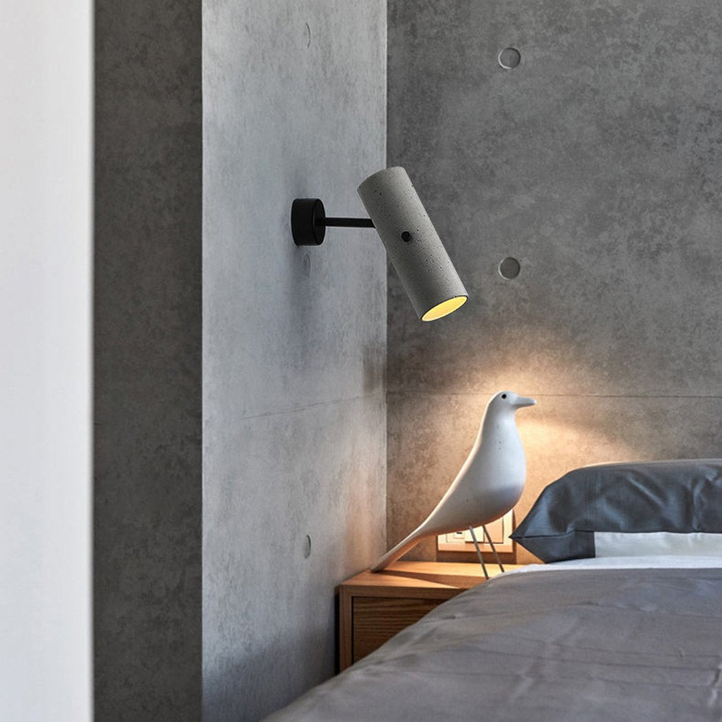 Concrete Pipe Minimalist Line Wall Light