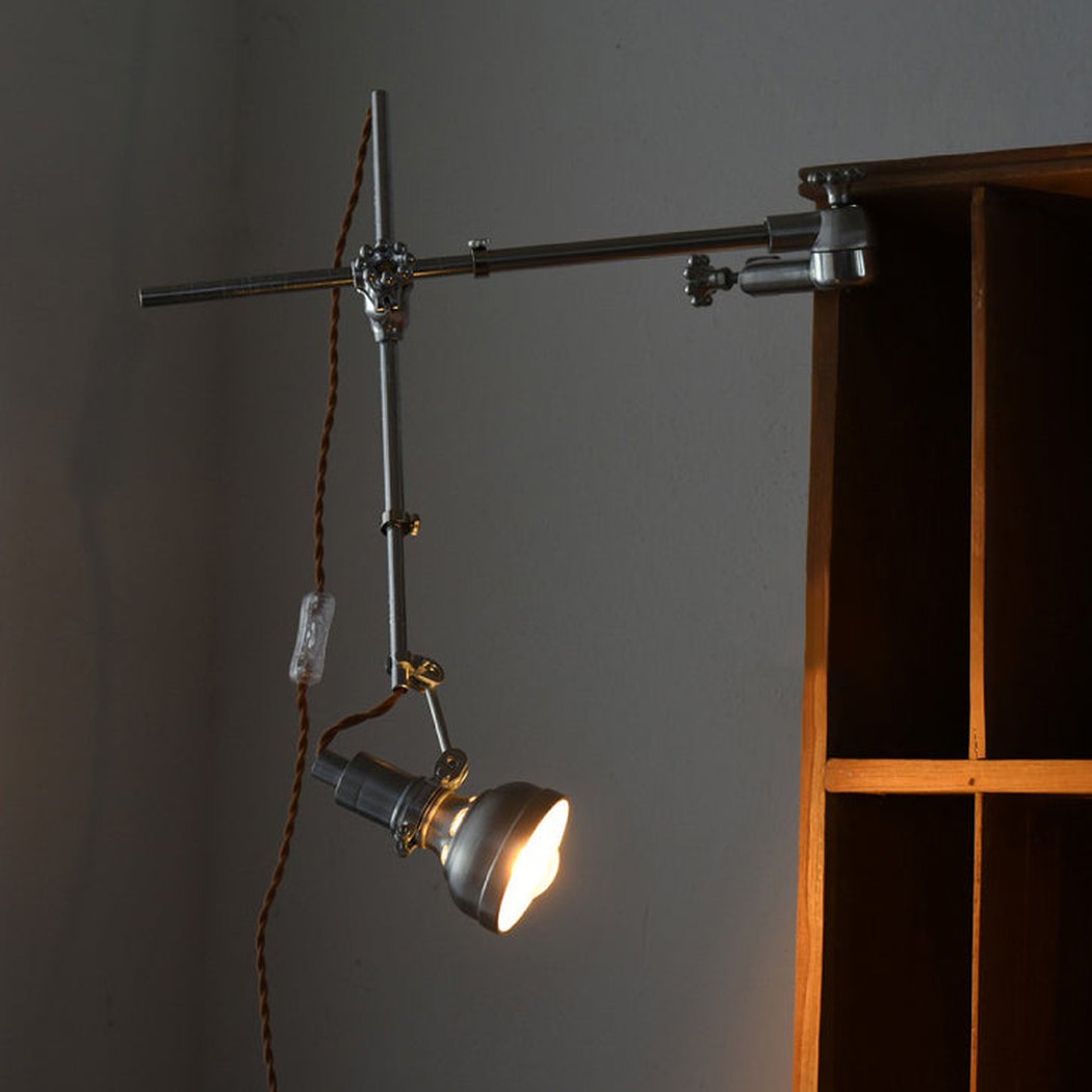Chrome Mill House Industrial Table Light / Cabinet Light