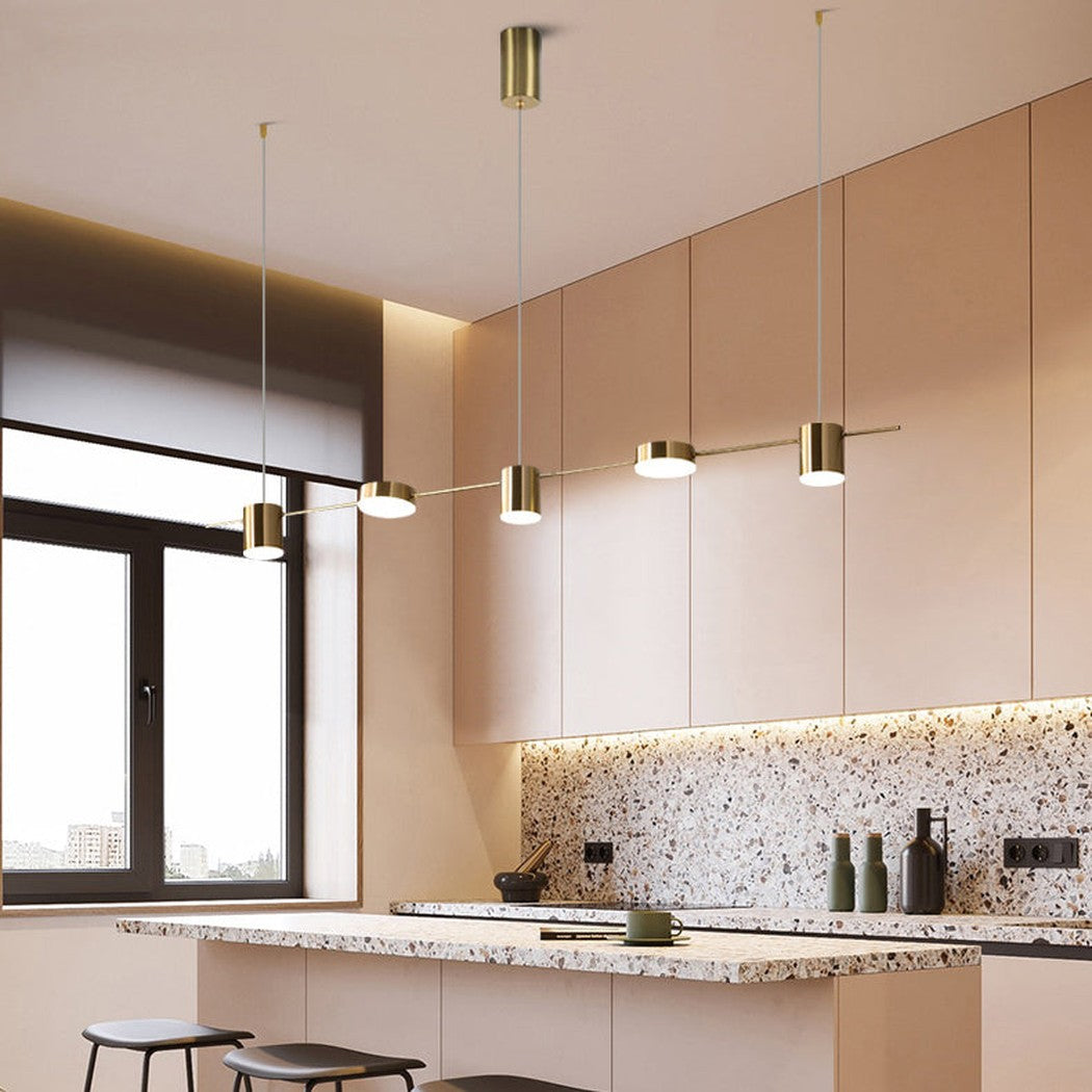 Nori Minimalist Brass Pendant Light Chandelier