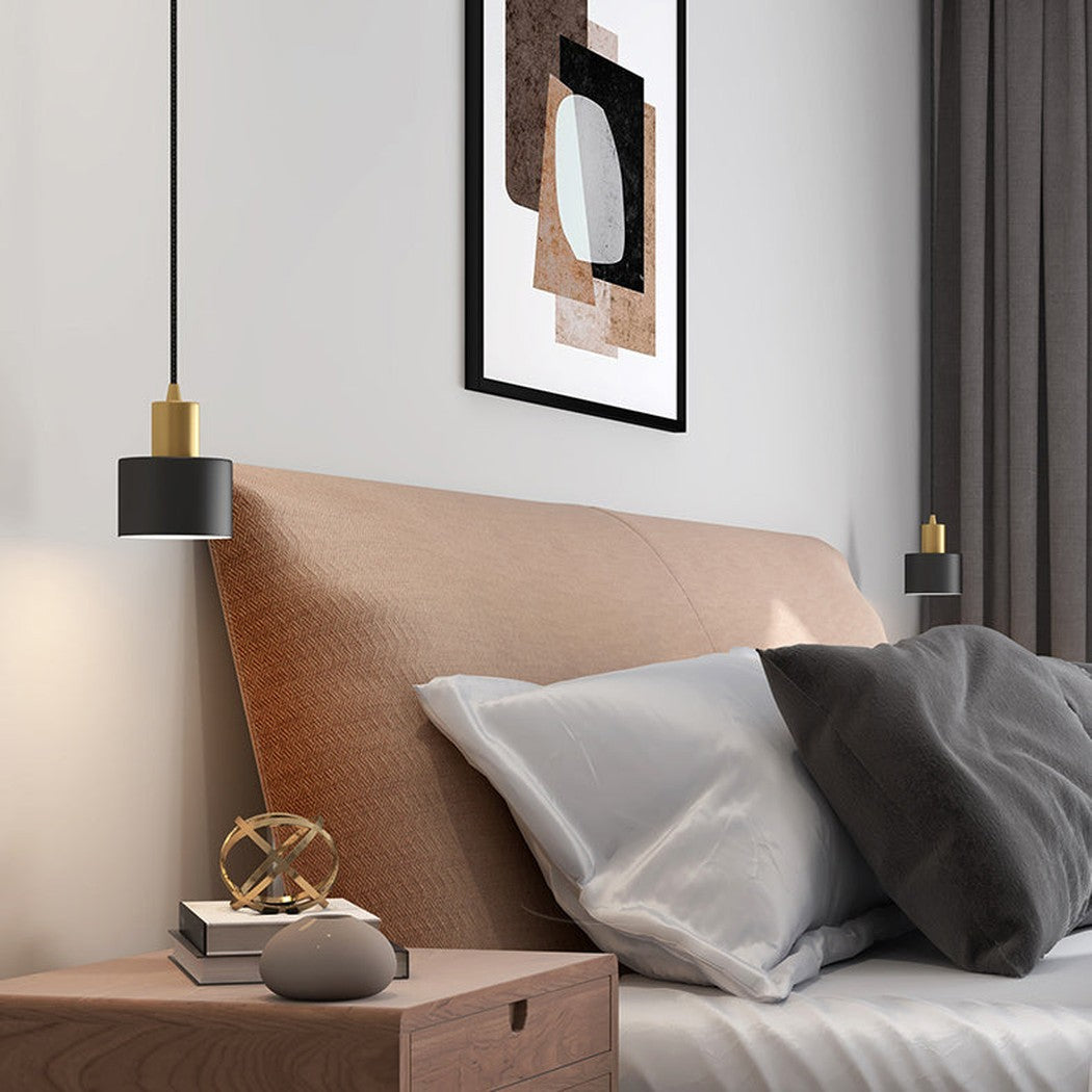 Raffles two tone black and brass pendant light