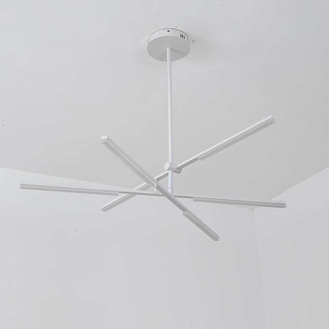 Faro minimalist all white pendant light chandelier