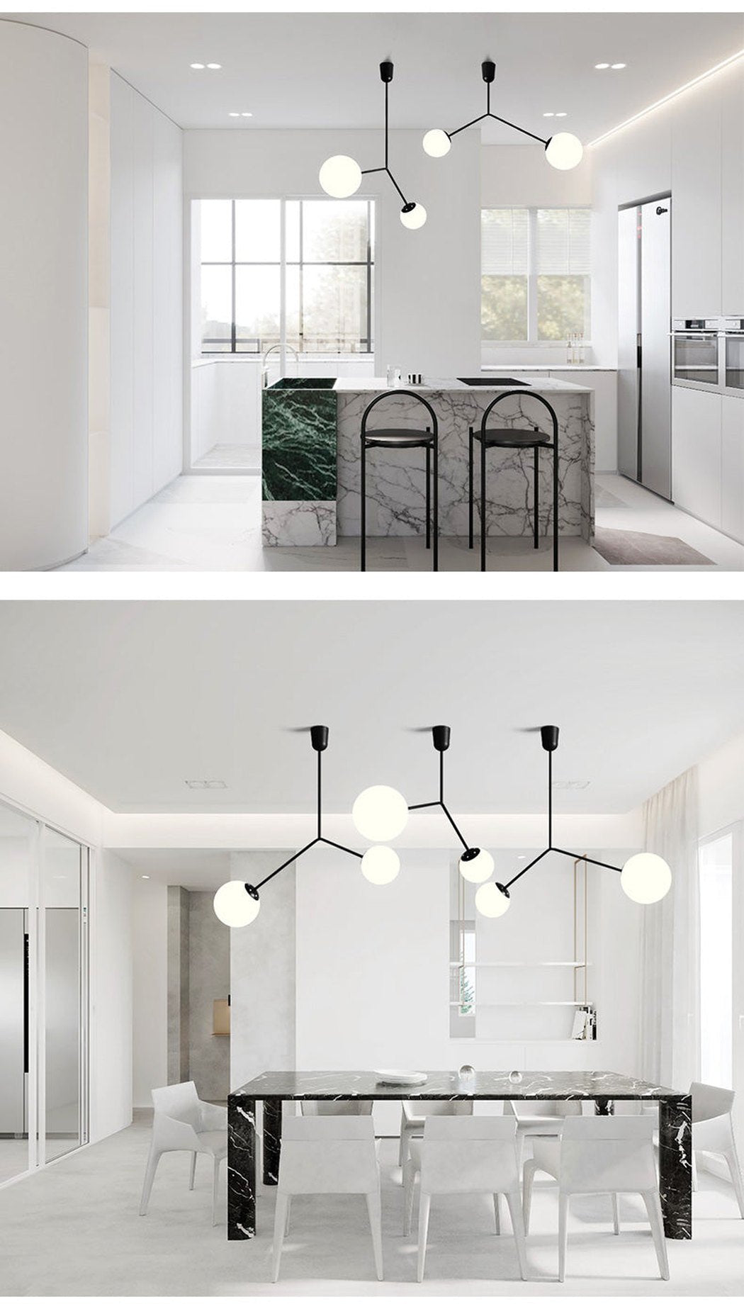 Yuli Minimalist Line Kitchen Island Pendant Light