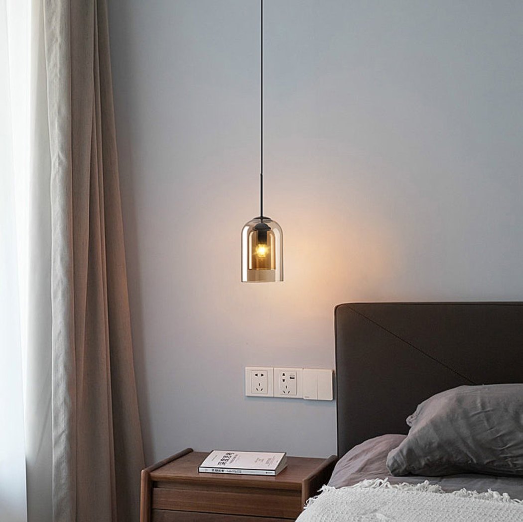 Harper Double Glass Shade Modern Minimalist Pendant Light