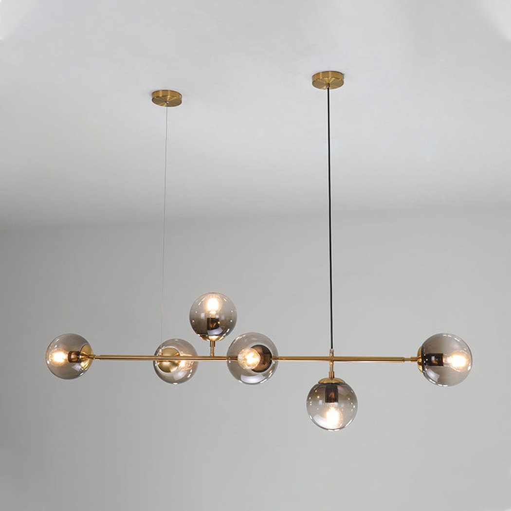 Olive Tree Branch Line Chandelier in studio on