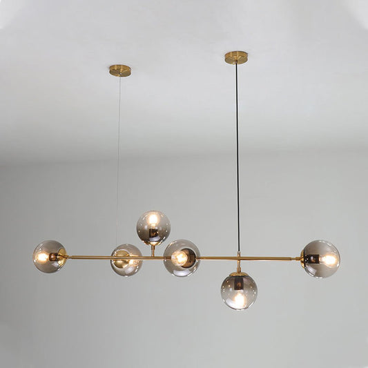 Olive Tree Branch Line Chandelier in studio on