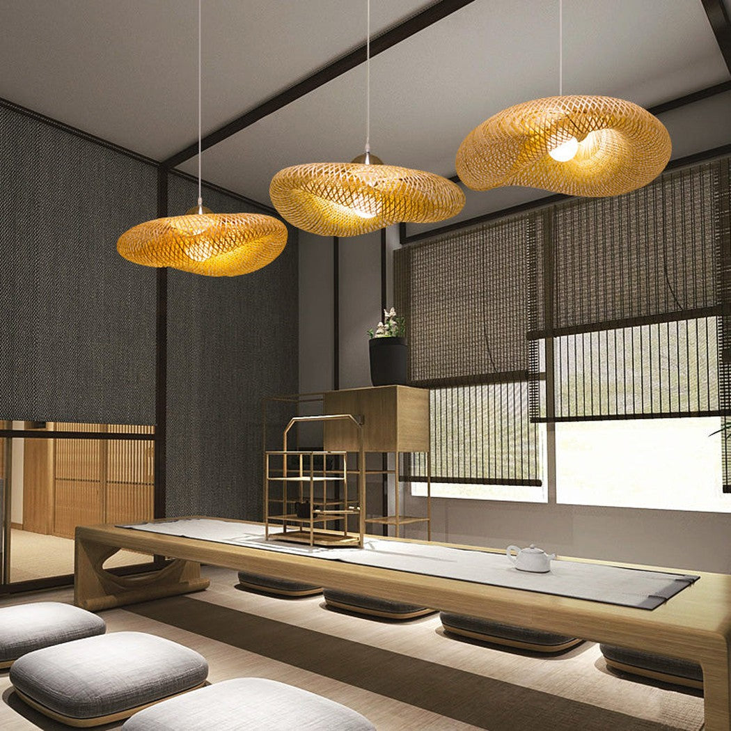 Birds Nest Rattan Bamboo Pendant Light