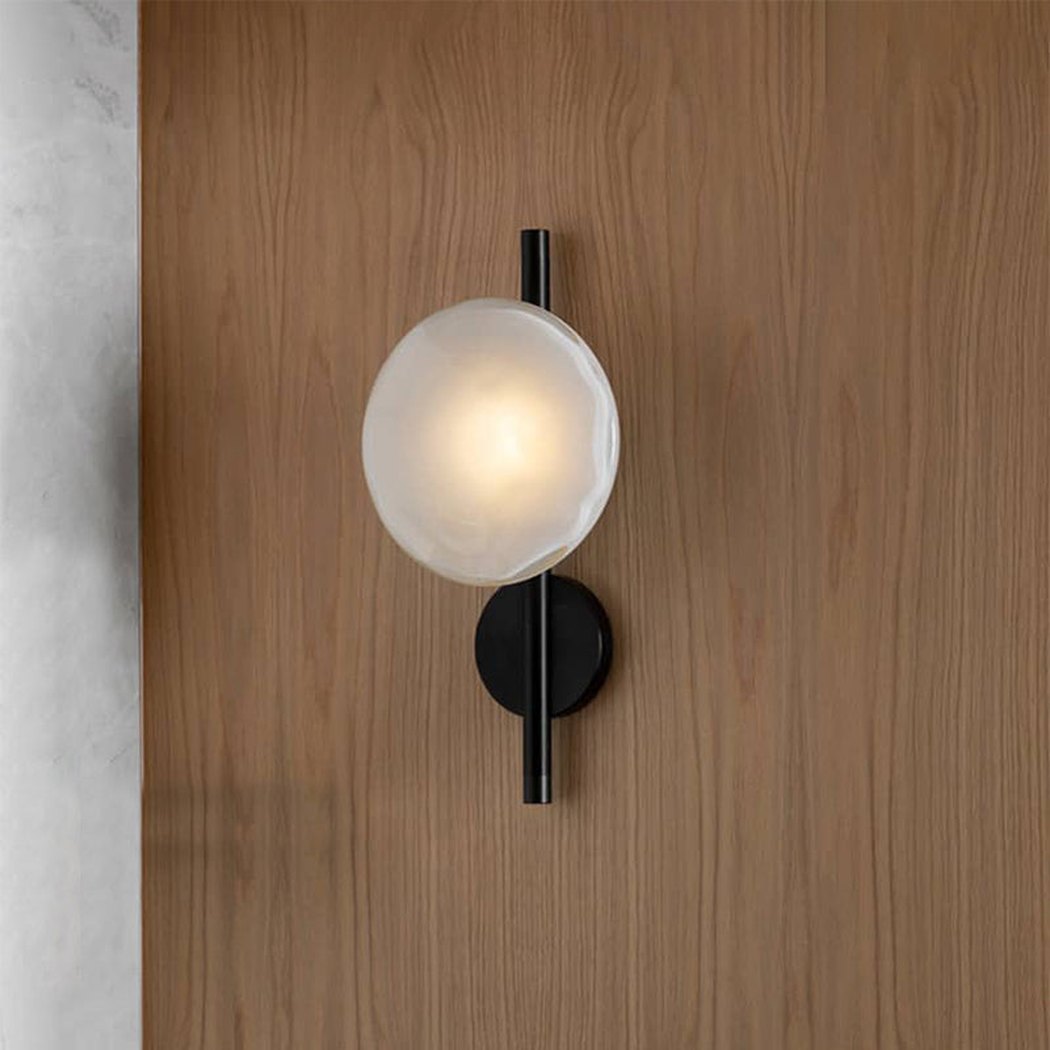 Stratus modern contemporary wall light - in black