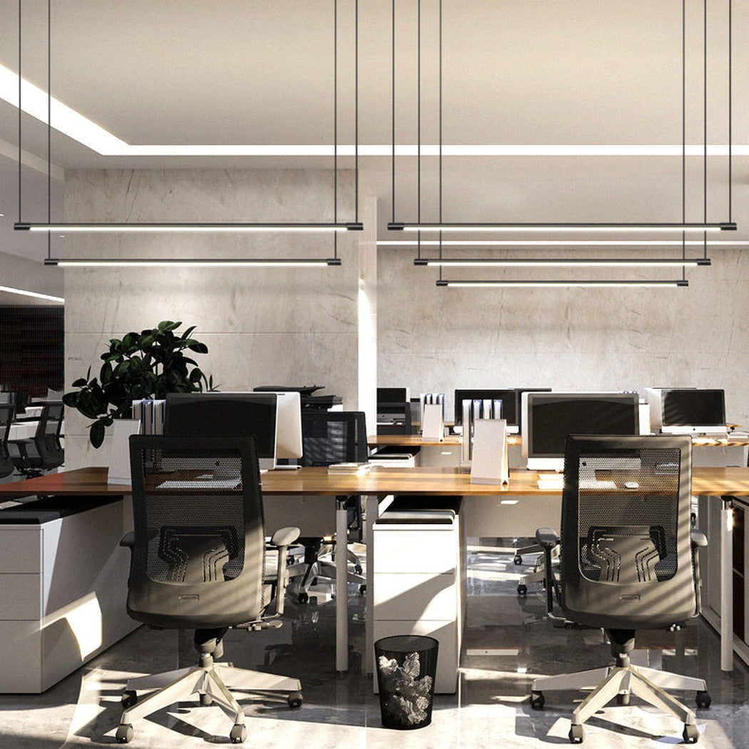 Linea minimalist strip line pendant light