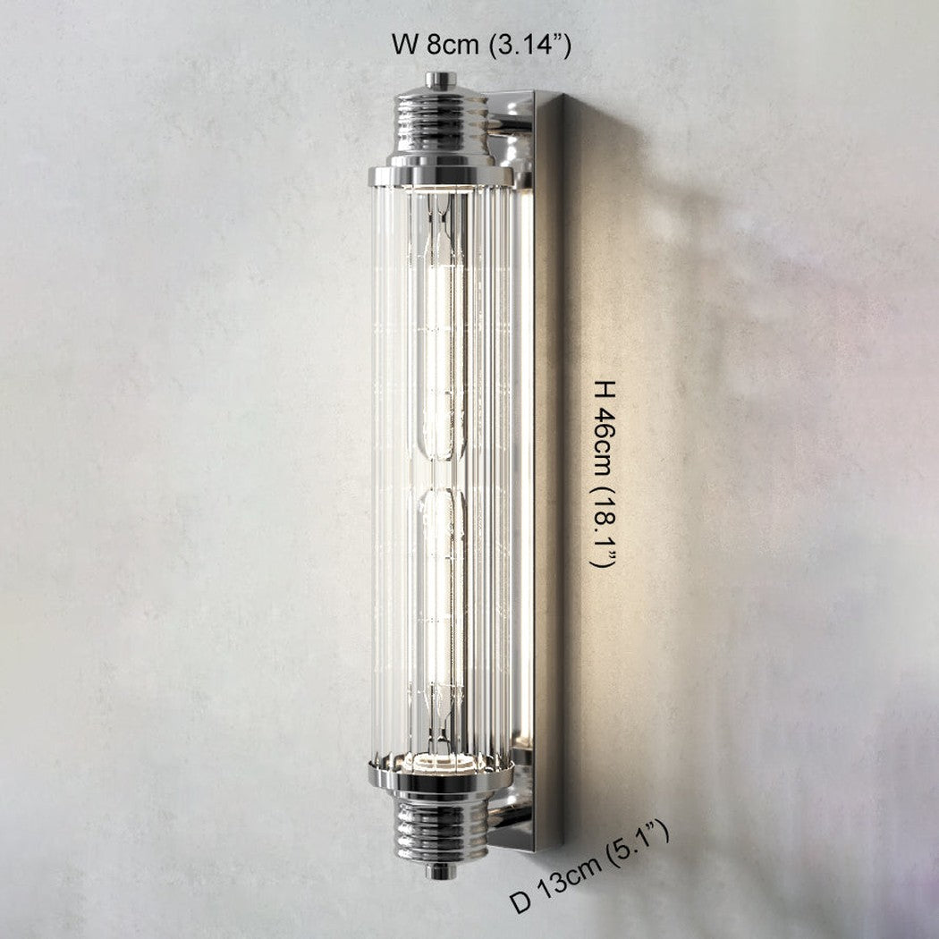 Haberfield Art Deco Wall Light - With Clear Glass
