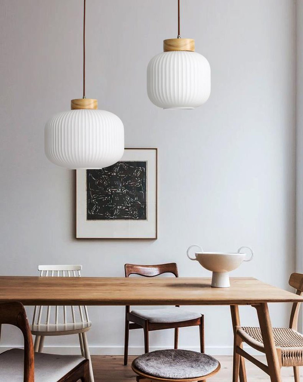 Lampions Wood Scandi Pendant Light