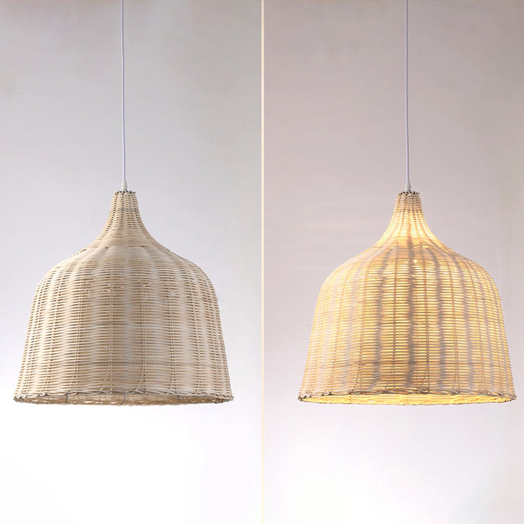 La playa rattan bamboo weave pendant light