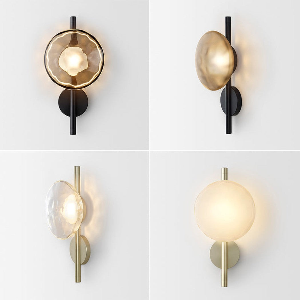 Stratus modern contemporary wall light - in black