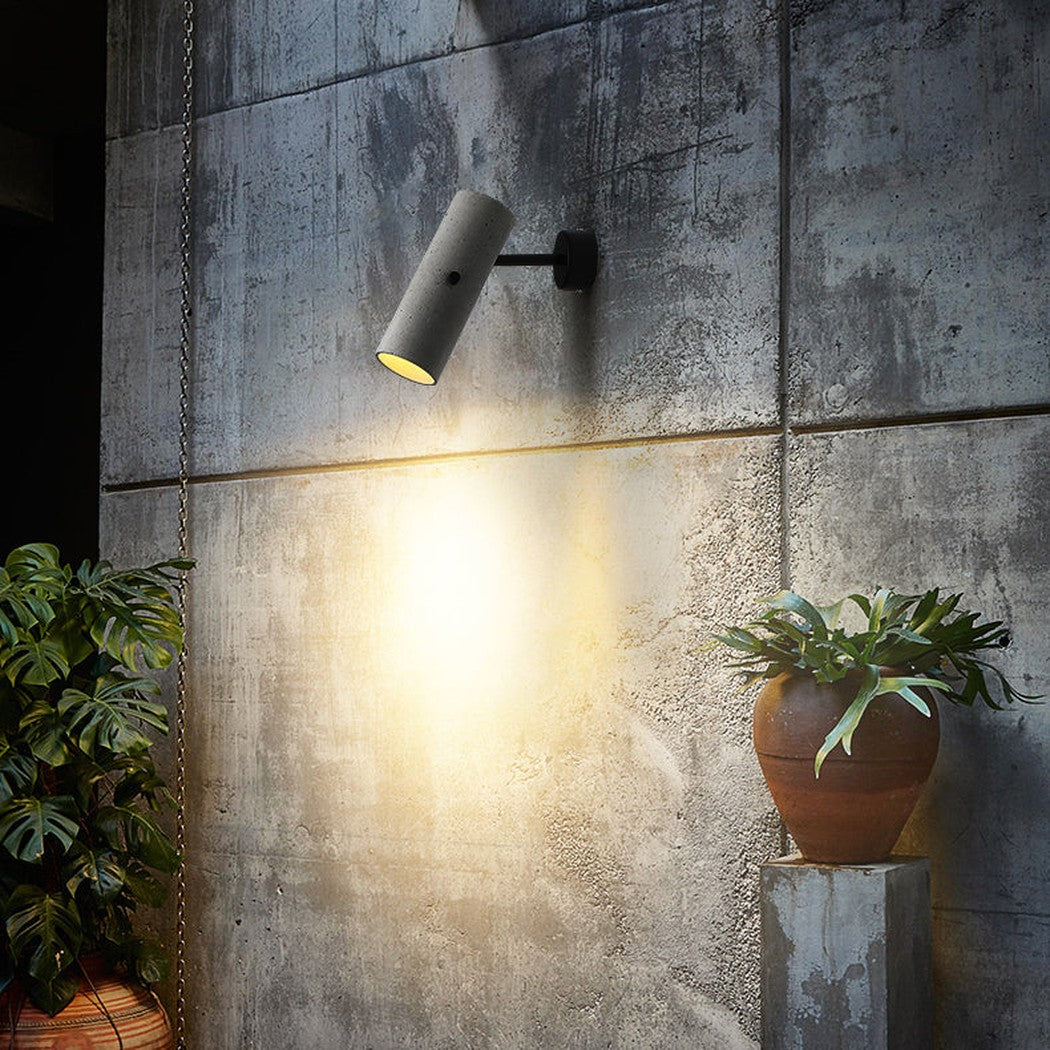 Concrete Pipe Minimalist Line Wall Light