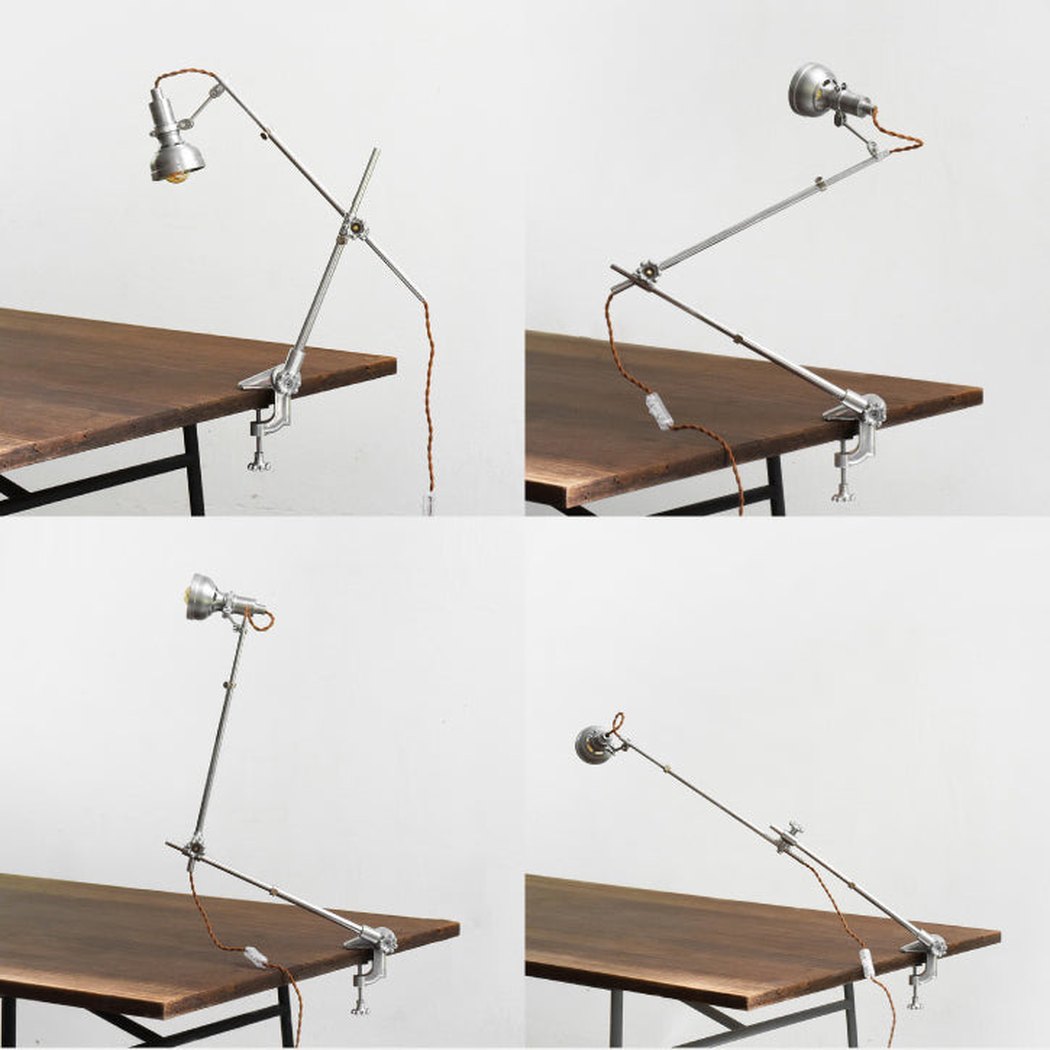Chrome Mill House Industrial Table Light / Cabinet Light