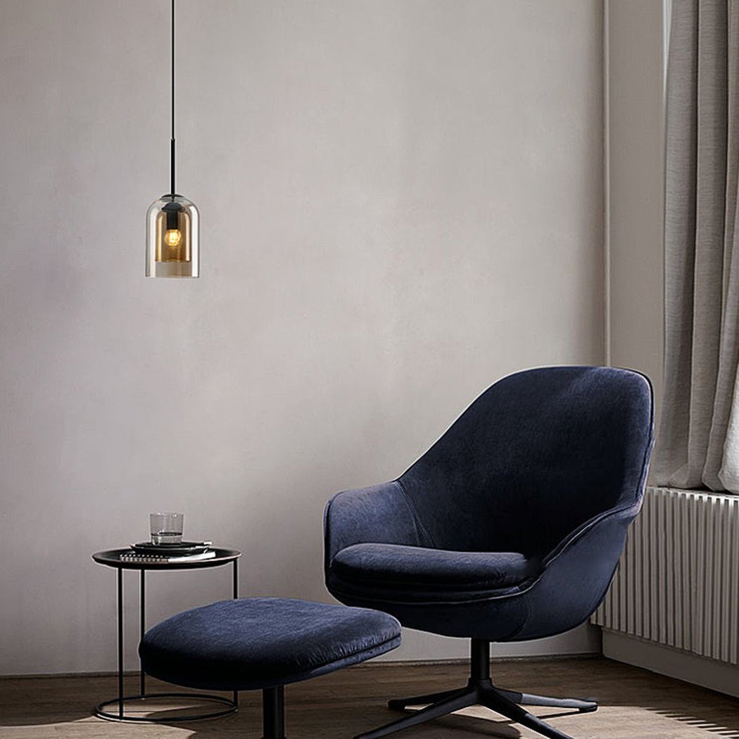 Harper Double Glass Shade Modern Minimalist Pendant Light