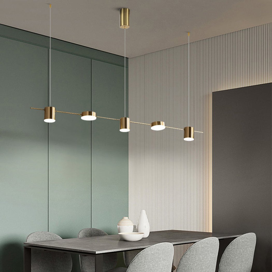 Nori Minimalist Brass Pendant Light Chandelier