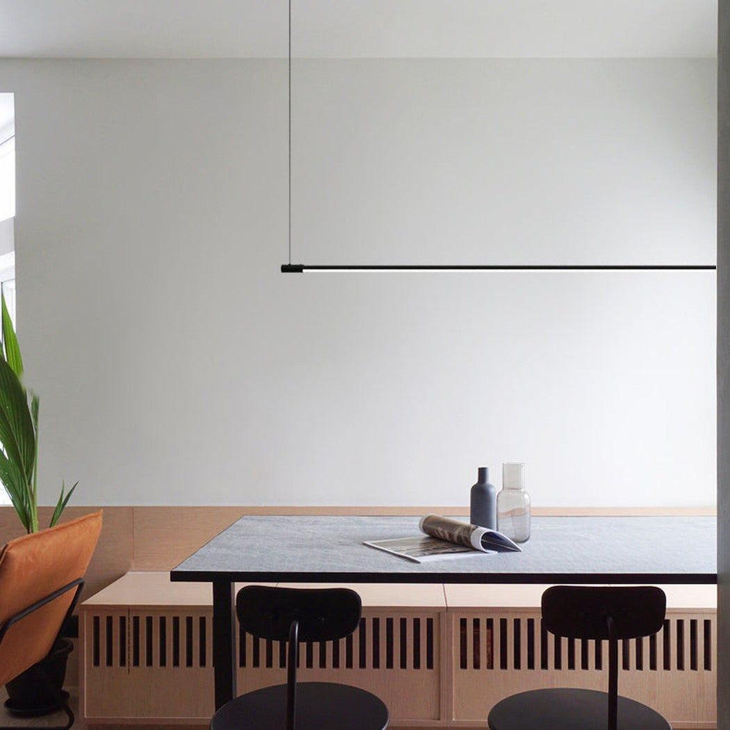 Linea minimalist strip line pendant light