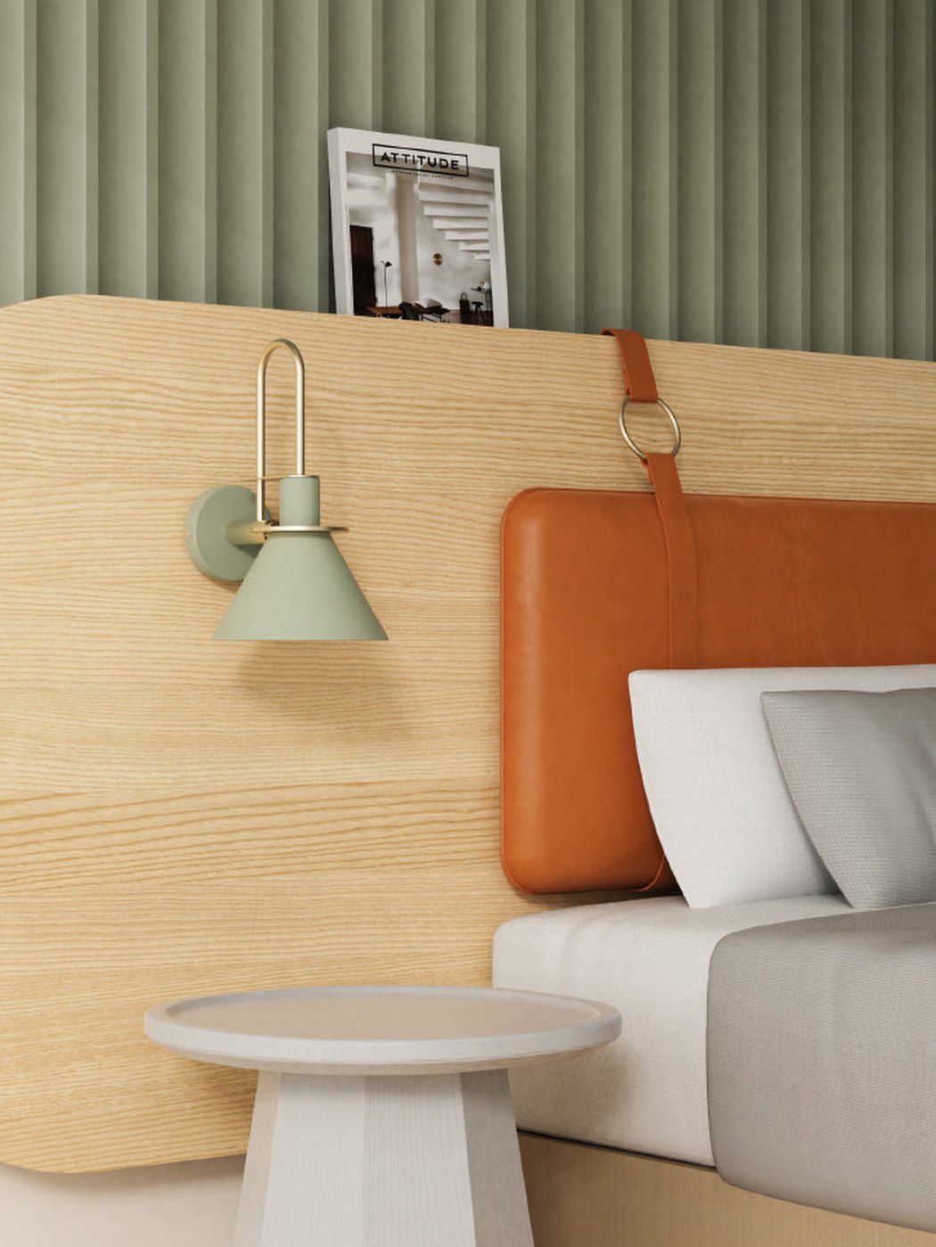 Brass Trumpet Modern Wall Light