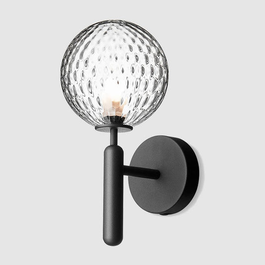 Nostra Minimalist Line Glass Globe Wall Light