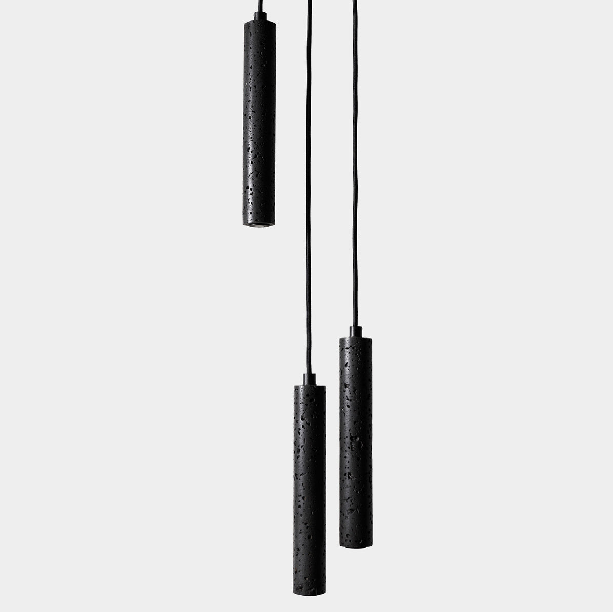 Black Lava A Concrete Minimalist Line Pendant Light