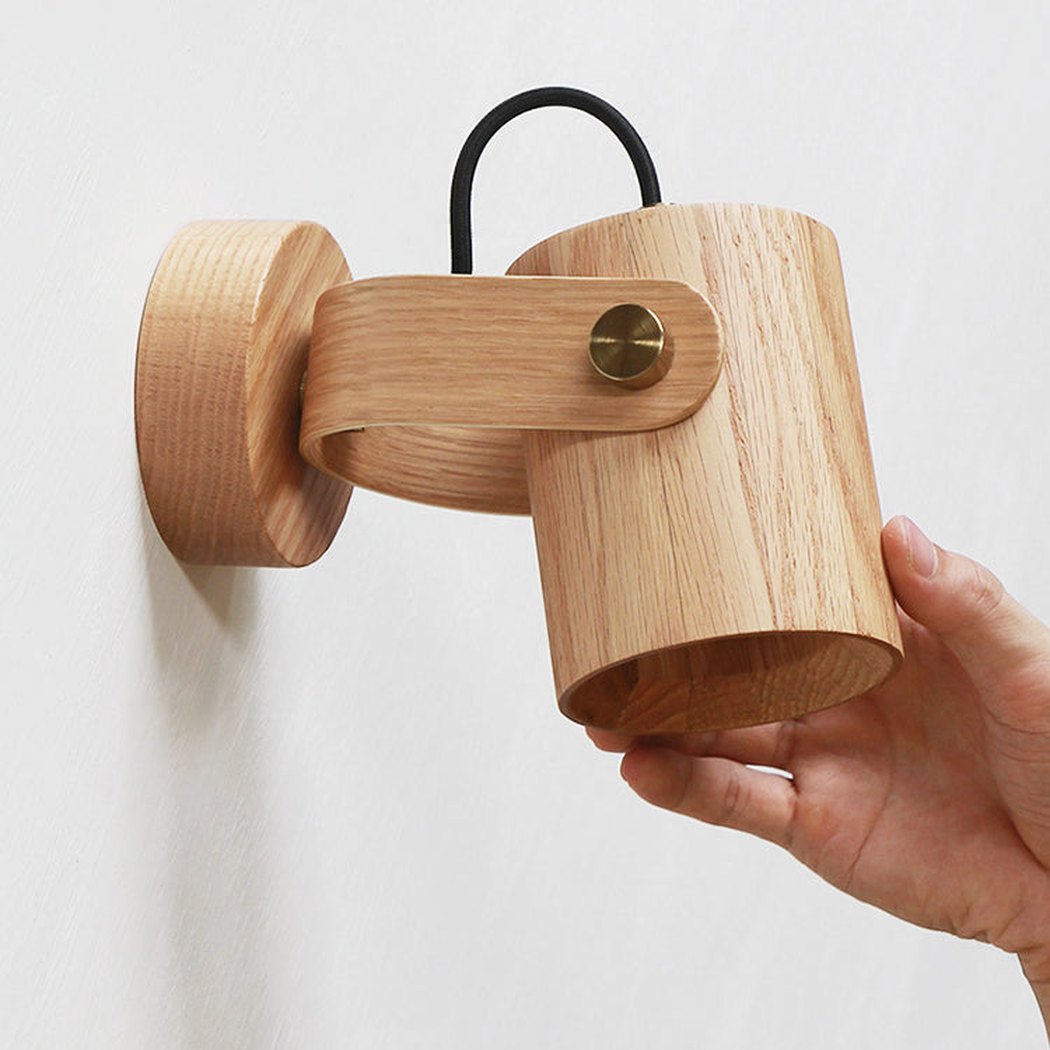 Umea Wooden Spotlight Wall Light / Ceiling Light