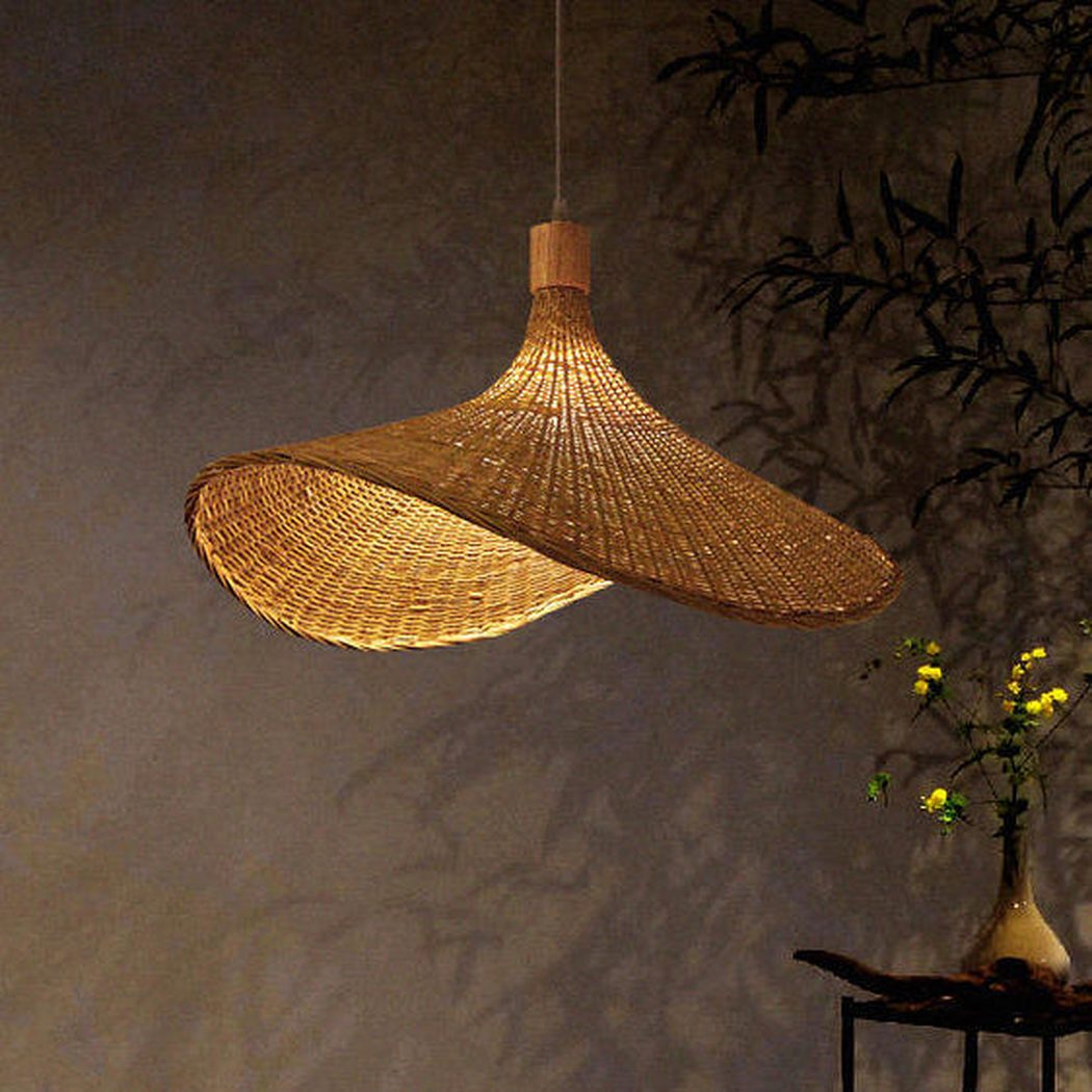 Panama Rattan Wicker Bamboo Pendant Light